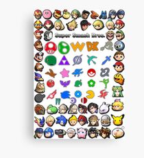 Smash Logos Canvas Print