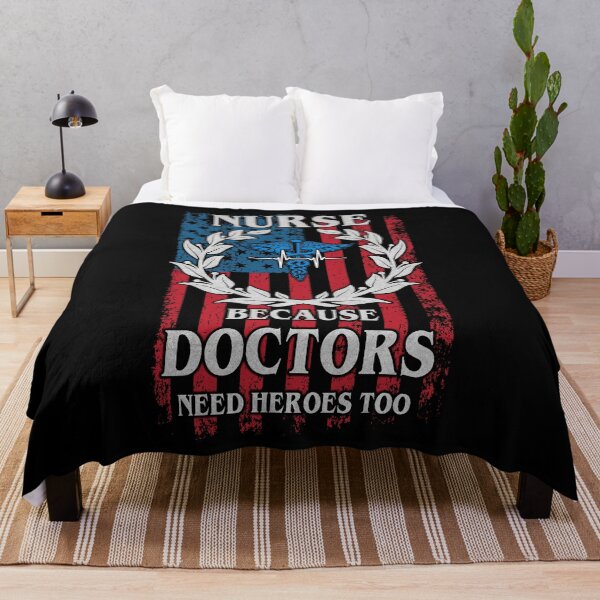 Item preview, Nurse because doctors need heroes too funny hospital medicine vintage  designed and sold by elizabethdawnn.