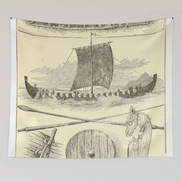 Item preview, Vintage Vikings Artwork and Illustrations designed and sold by BravuraMedia.