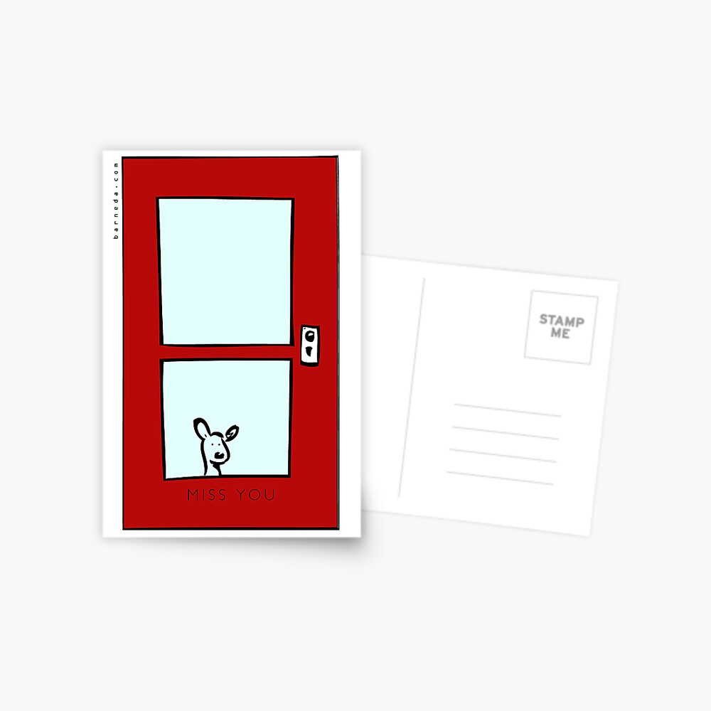 Miss You Postcard