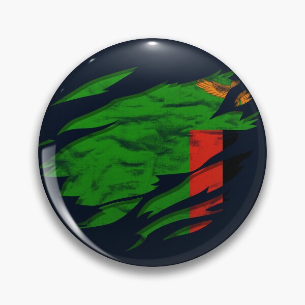 Item preview, Ripped Rip Open Zambia Flag Palm designed and sold by rafaeltto.