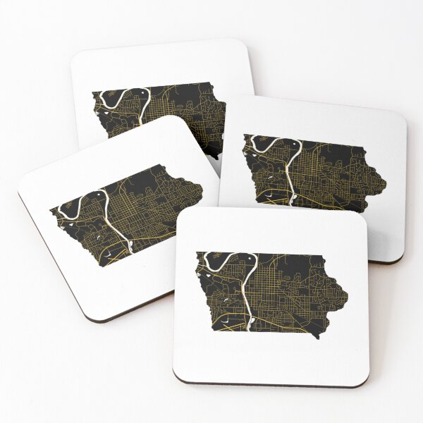 Item preview, Iowa City Map State Outline   designed and sold by Bermudezstephan.