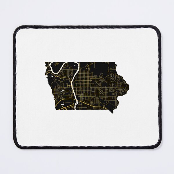 Item preview, Iowa City Map State Outline designed and sold by Bermudezstephan.