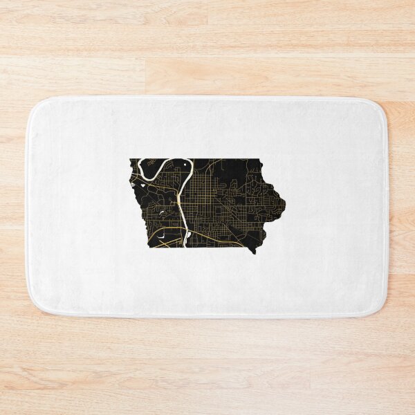 Item preview, Iowa City Map State Outline   designed and sold by Bermudezstephan.