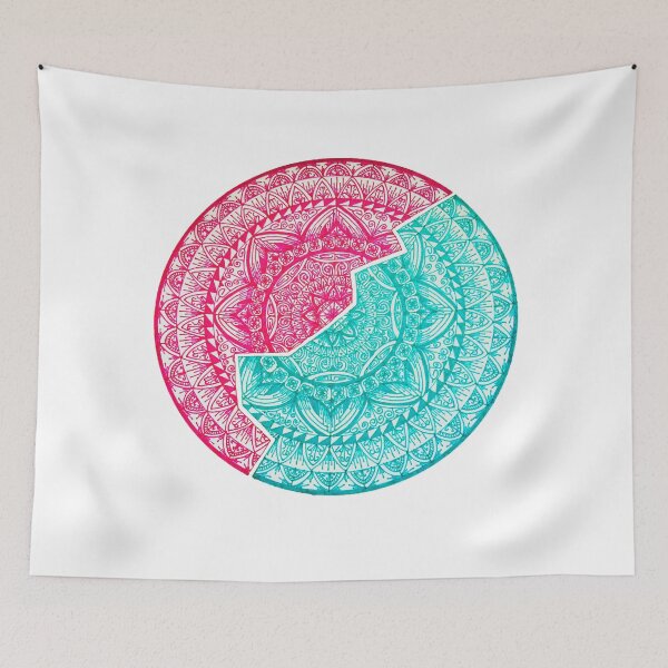 Item preview, Cyan and Pink Split designed and sold by bobblehead1337.