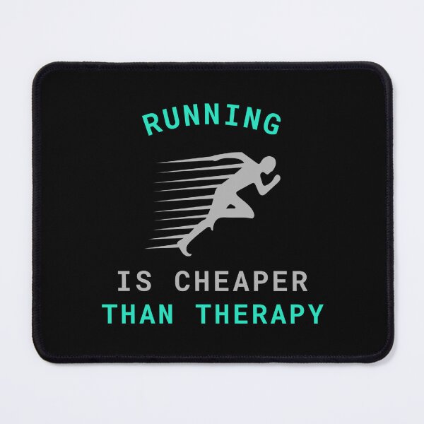 Item preview, Running Is Cheaper Than Therapy Sticker designed and sold by palicia9x.