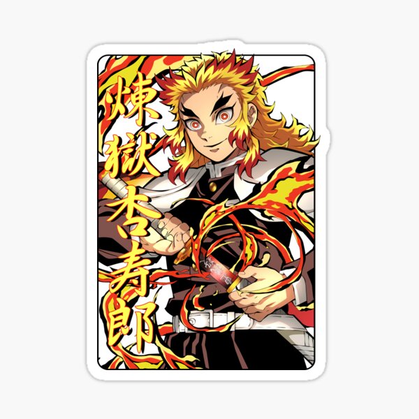 Rengoku Sword Stickers For Sale Redbubble