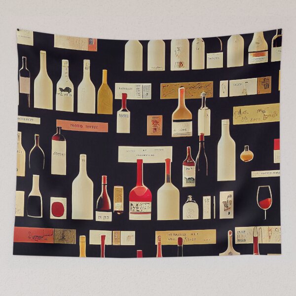 Item preview, Bottles - Wall of bottles Art - Restaurant - Bar  designed and sold by lapart.