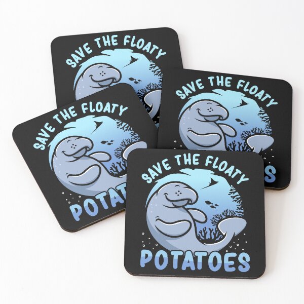 Item preview, Manatee Save The Floaty Potatoes Cute designed and sold by Rich-Bogus.