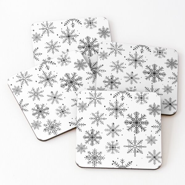 Item preview, snowflakes falling in winter night designed and sold by huape.