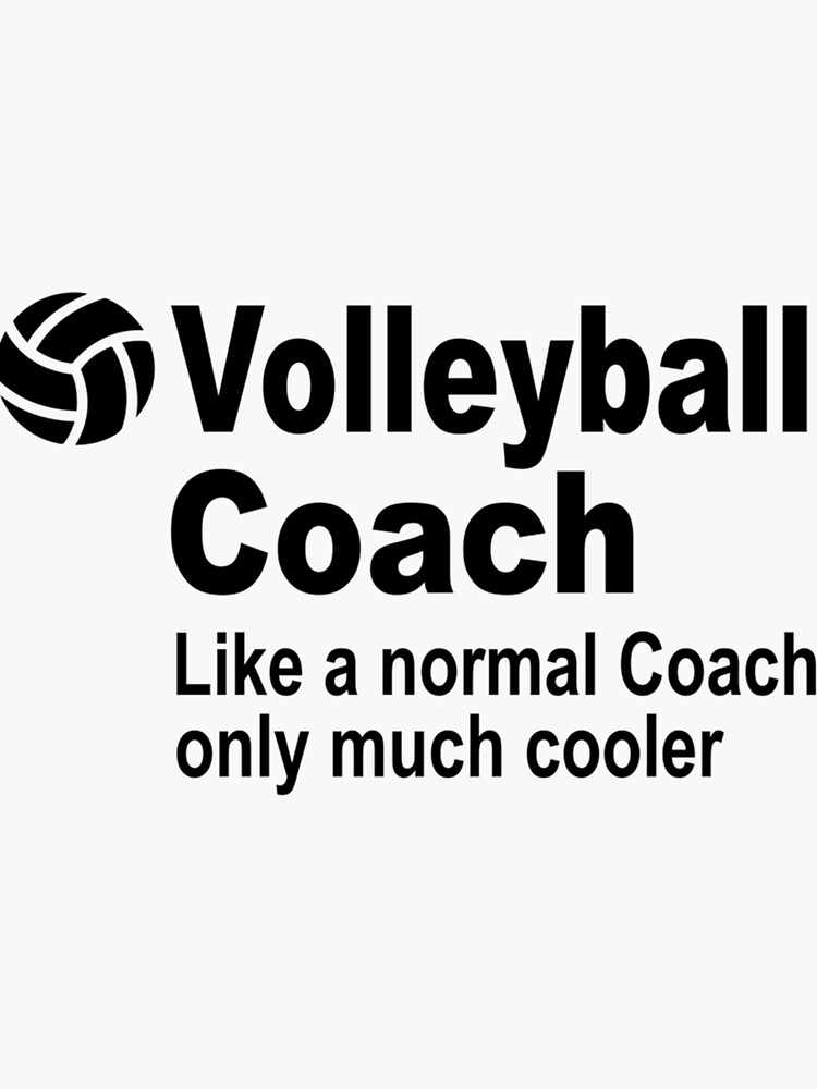 "Volleyball Coach Beach Volleyball Coach Essential TShirt" Sticker for