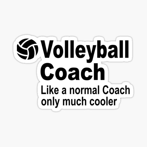 "Volleyball Coach Beach Volleyball Coach Essential TShirt" Sticker for