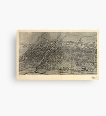 Vintage Pictorial Map of Arlington NJ (1907) Metal Print