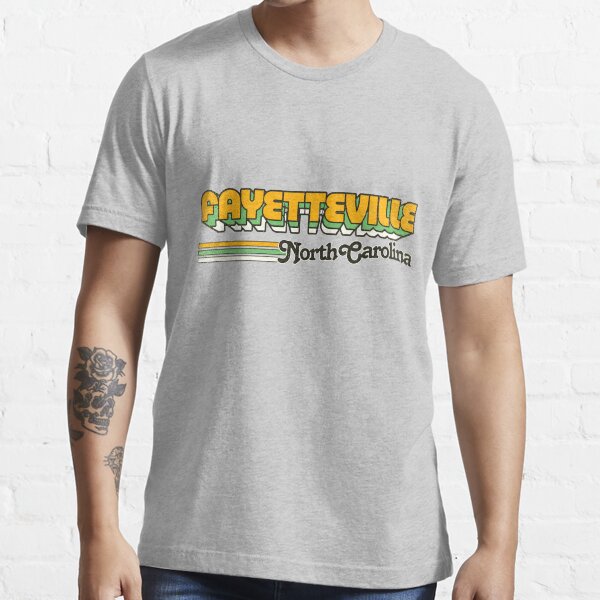 "Fayetteville, NC City Stripes" Tshirt for Sale by retroready