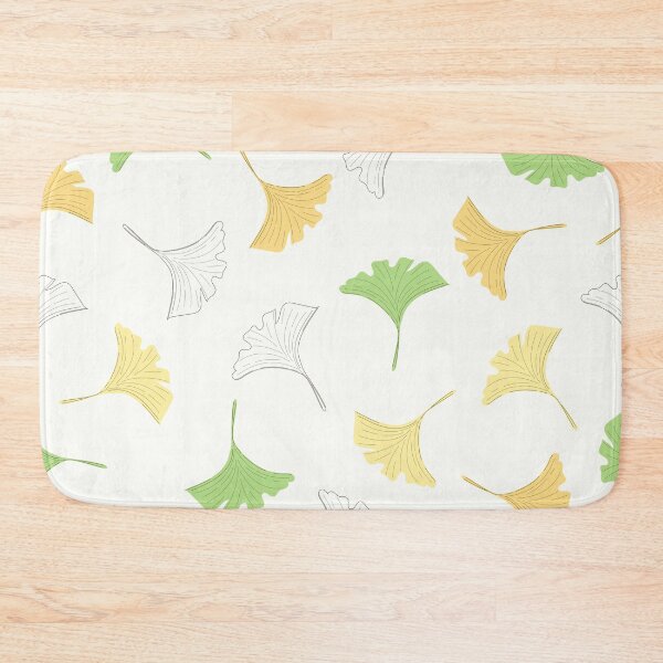 Item preview, Ginkgo biloba leaves seamless pattern designed and sold by Aoxydesign.