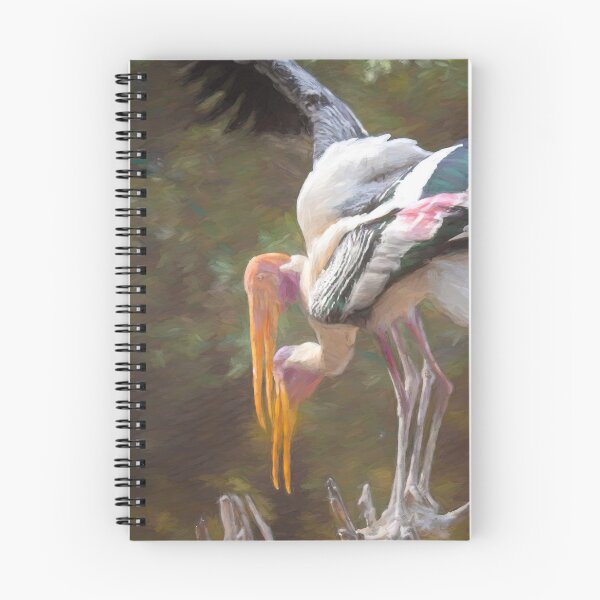 Item preview, Painted storks on a tree top designed and sold by Pravine Chester.