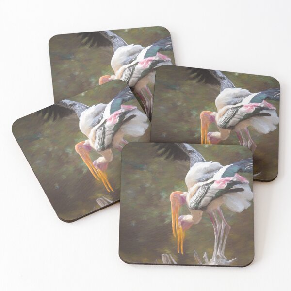 Item preview, Painted storks on a tree top designed and sold by Pravine Chester.