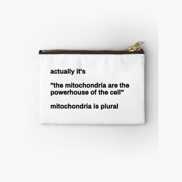 Aperçu de l'œuvre En fait, c'est "les mitochondries sont la centrale électrique de la cellule" les mitochondries sont la science du texte drôle au pluriel créée et vendue par zoocuties.
