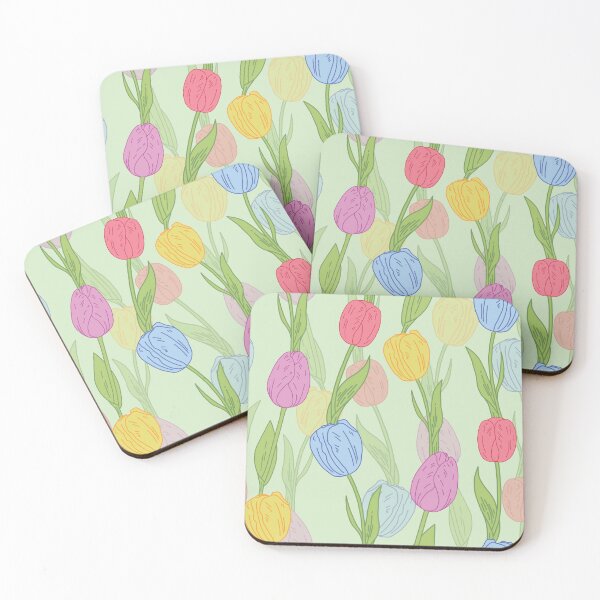 Item preview, Multi Color Tulips Pattern  designed and sold by Asfandyar Qadri.