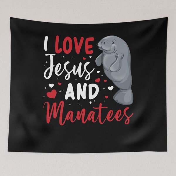 Item preview, I Love Jesus And Manatees designed and sold by Rich-Bogus.