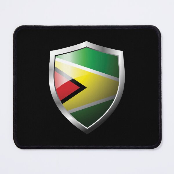 Item preview, Strong Guyana Bissau Flag Shield Country designed and sold by HelloFromAja.
