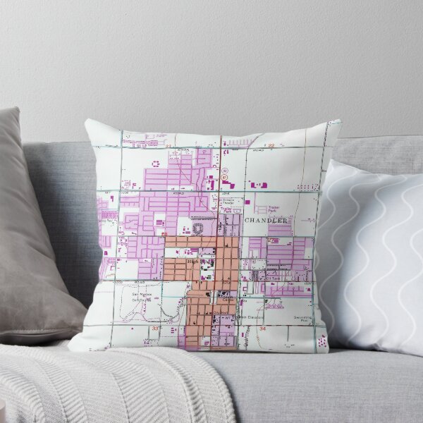 Item preview, Vintage Map of Chandler & Gilbert Arizona (1952) designed and sold by BravuraMedia.