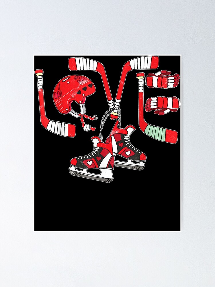 Ice Hockey Valentines Day Love Cute Gift Boys Girls Goalie T-Shirt Ice Hockey Valentines Day Love Cute Gift Boys Girls Goalie T-Shirt