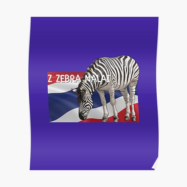 "Z zebra malai, english alphabet to translation " Poster for Sale by pookamon14 Redbubble