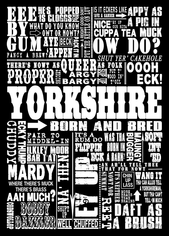 "YORKSHIRE SAYINGS" Posters by DOOLALLY Redbubble