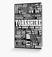 YORKSHIRE SAYINGS Greeting Card