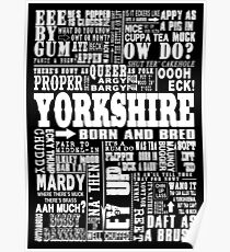 YORKSHIRE SAYINGS Poster