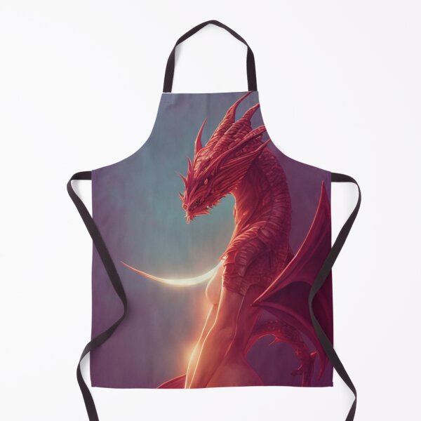 Item preview, Sexy Red Dragon Serpent Lady Lizard Art designed and sold by theniteflix.