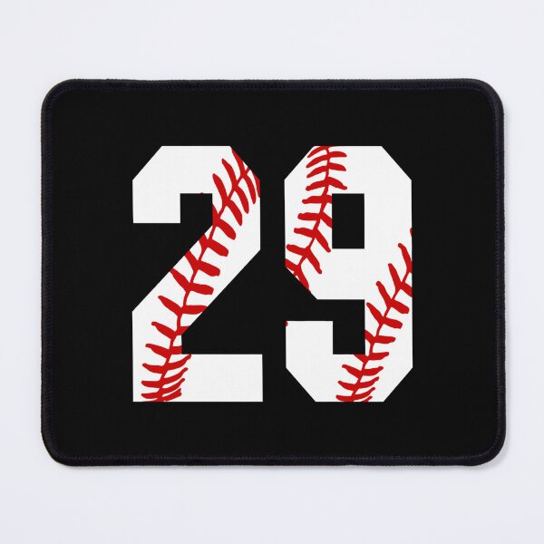 Item preview, Number Twenty-Nine 29 Baseball Jersey Number 29 Ball Laces Sticker designed and sold by pennysarabb.