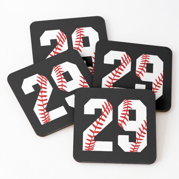 Item preview, Number Twenty-Nine 29 Baseball Jersey Number 29 Ball Laces Sticker designed and sold by pennysarabb.
