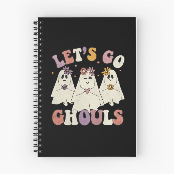 Item preview, Let's Go Ghouls Groovy Halloween Retro Floral Ghost Cute Costume  designed and sold by alenaz.