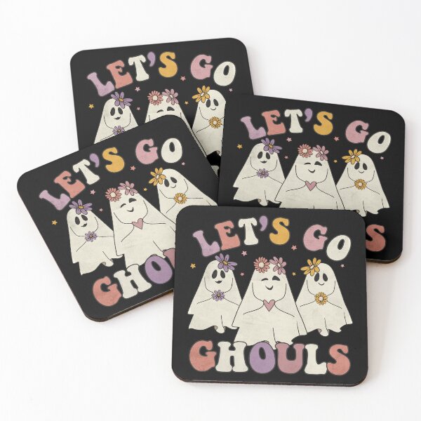 Item preview, Let's Go Ghouls Groovy Halloween Retro Floral Ghost Cute Costume  designed and sold by alenaz.