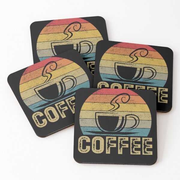 Item preview, Coffee Lover Retro Sunset Coffee designed and sold by RoguePixel.