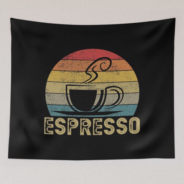 Item preview, Espresso Lover Retro Sunset Coffee designed and sold by RoguePixel.