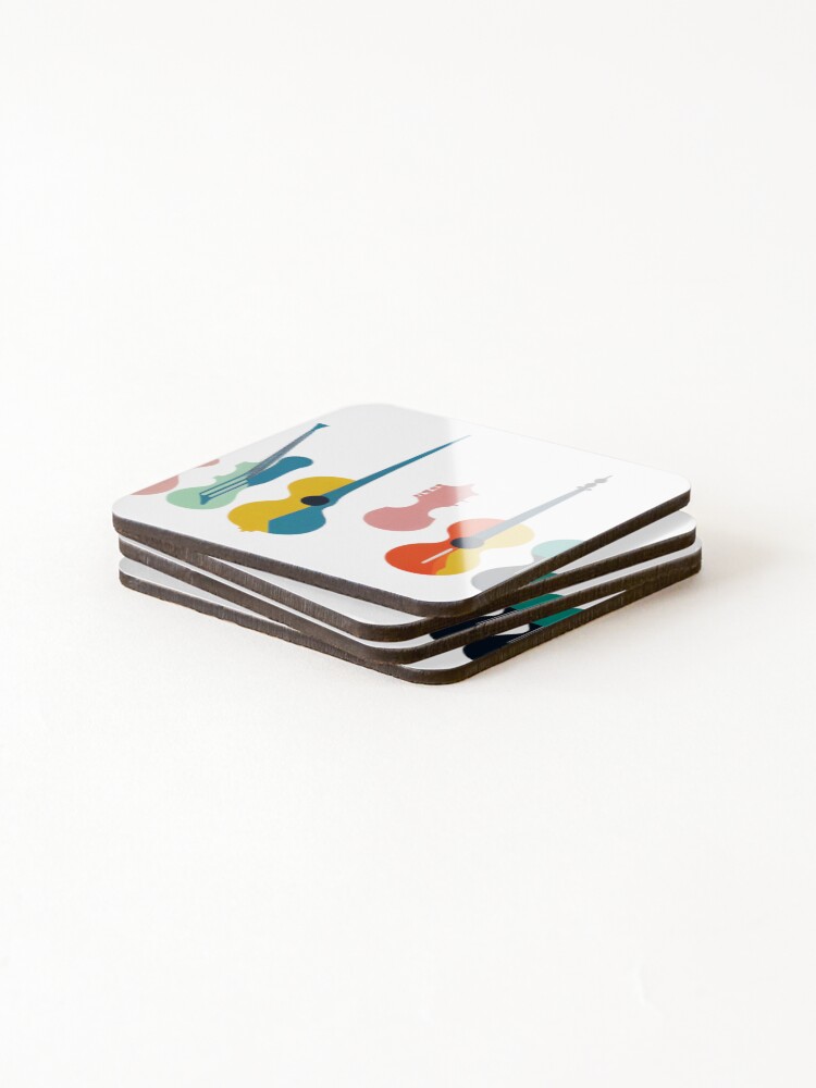 Thumbnail 4 of 5, Coasters (Set of 4), Musical Instruments designed and sold by UniqeDesign.