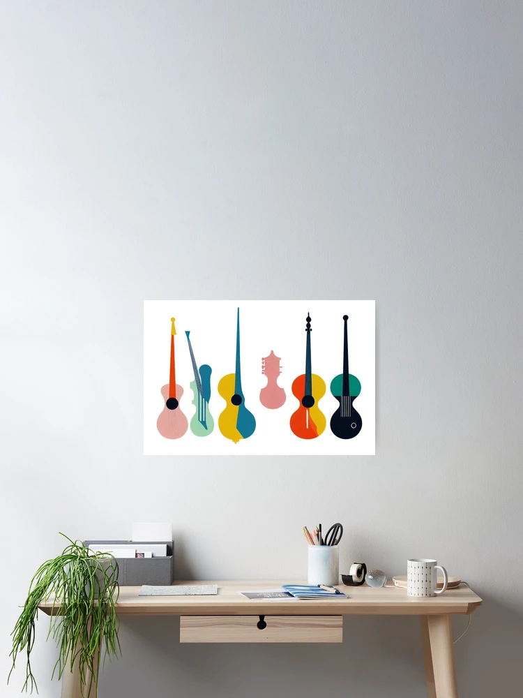 Thumbnail 2 of 3, Poster, Musical Instruments designed and sold by UniqeDesign.