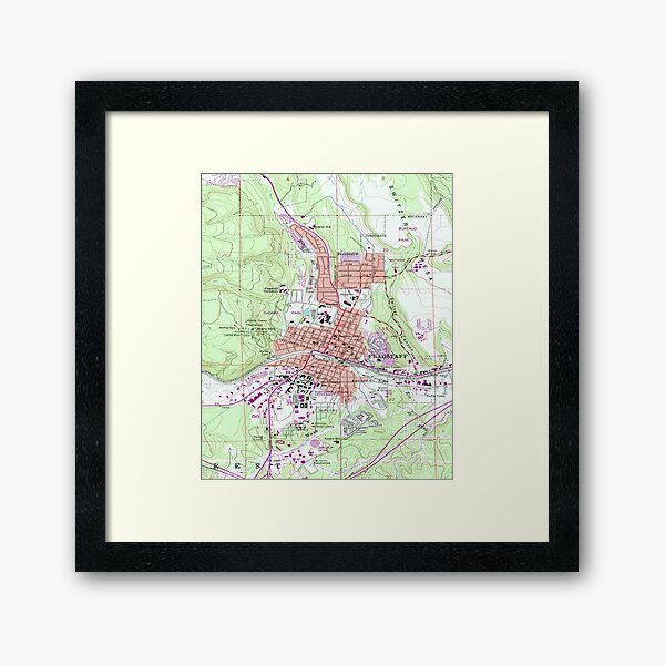 Item preview, Vintage Map of Flagstaff Arizona (1962) designed and sold by BravuraMedia.