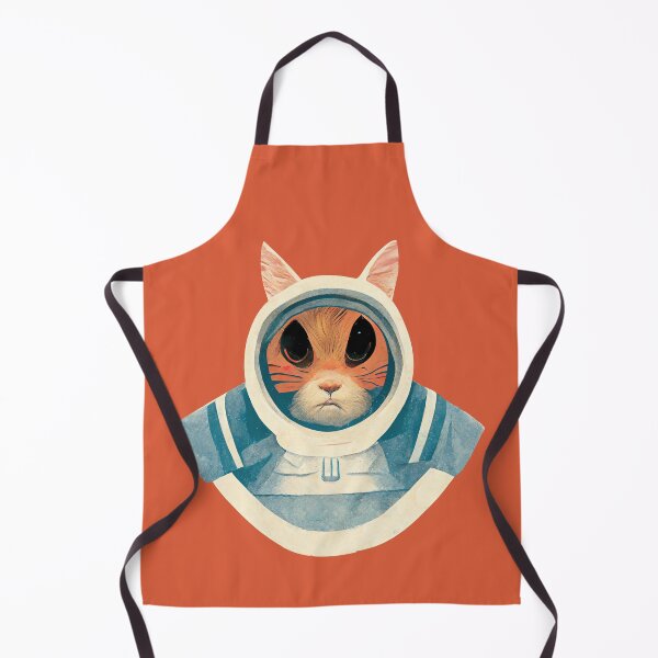 Item preview, Worried Space Cat Illustration designed and sold by ThePurpleMelon.