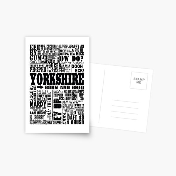 YORKSHIRE SAYINGS Postcard