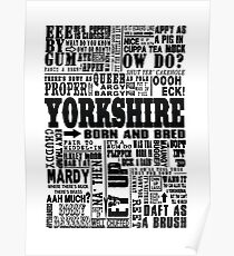 YORKSHIRE SAYINGS Poster