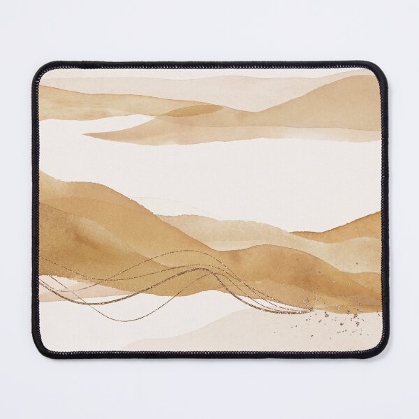 Item preview, Gold Ochre Abstract Landscape designed and sold by simplydesignart.