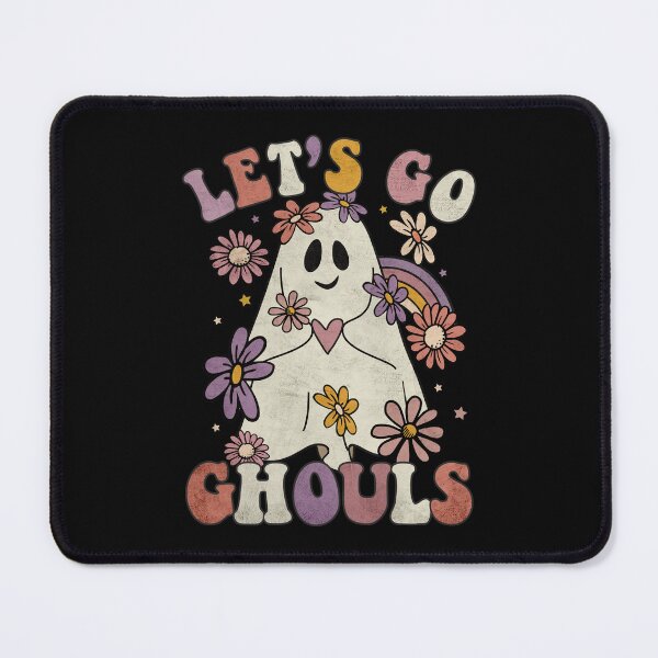 Item preview, Groovy Halloween Let's Go Ghouls  Floral Ghost Rainbow Flowers Cute Costume  designed and sold by alenaz.