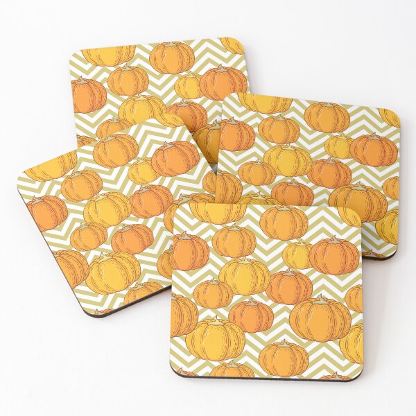 Item preview, Seamless pattern with hand drawn colorful pumpkins designed and sold by DarianaArt.