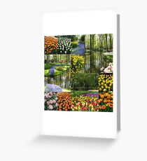 Keukenhof Gardens Collage Greeting Card