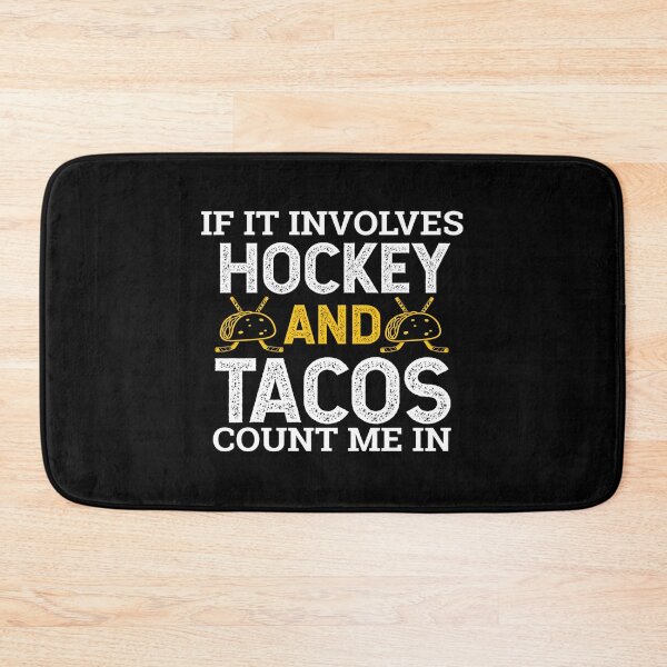 Item preview, If It Involves Hockey And Tacos Count Me In Sticker designed and sold by TerriPhantasm.