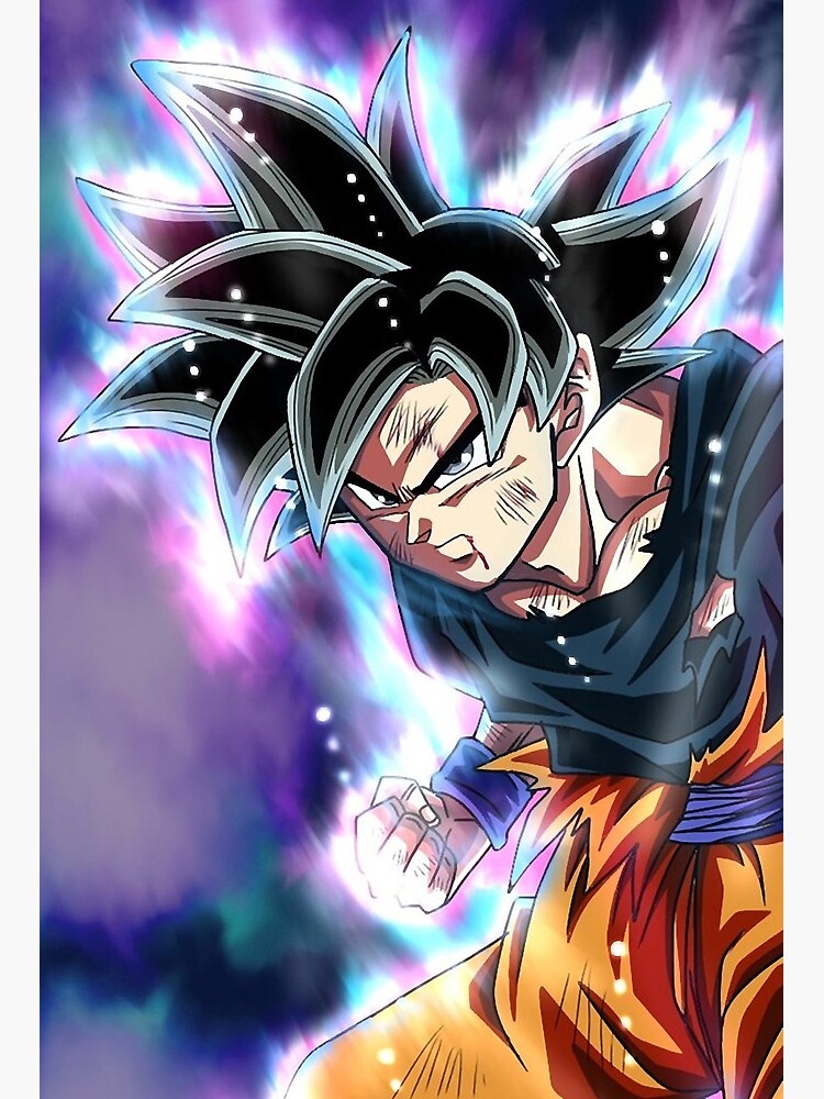 Ultra Instinct Son Goku Art Print Dragon Ball Z Anime Japanese